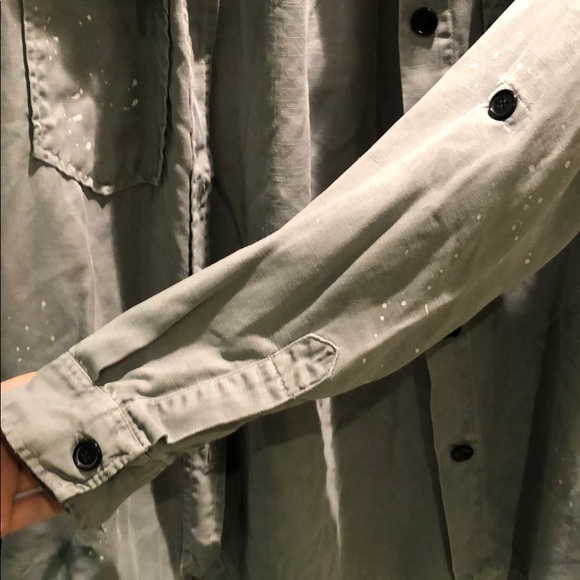 Painted Zara button up - Picture 4 of 7